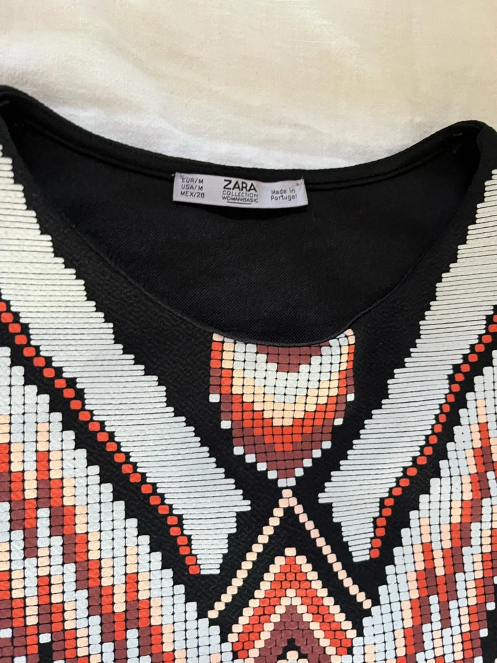 Zara Aztec Print Stretch Knit Sheath Dress - Picture 5 of 12